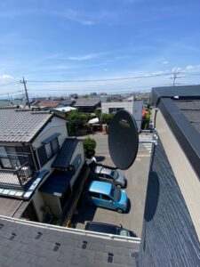 川越市のテレビアンテナ施工事例